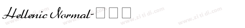 Hellenic Normal字体转换